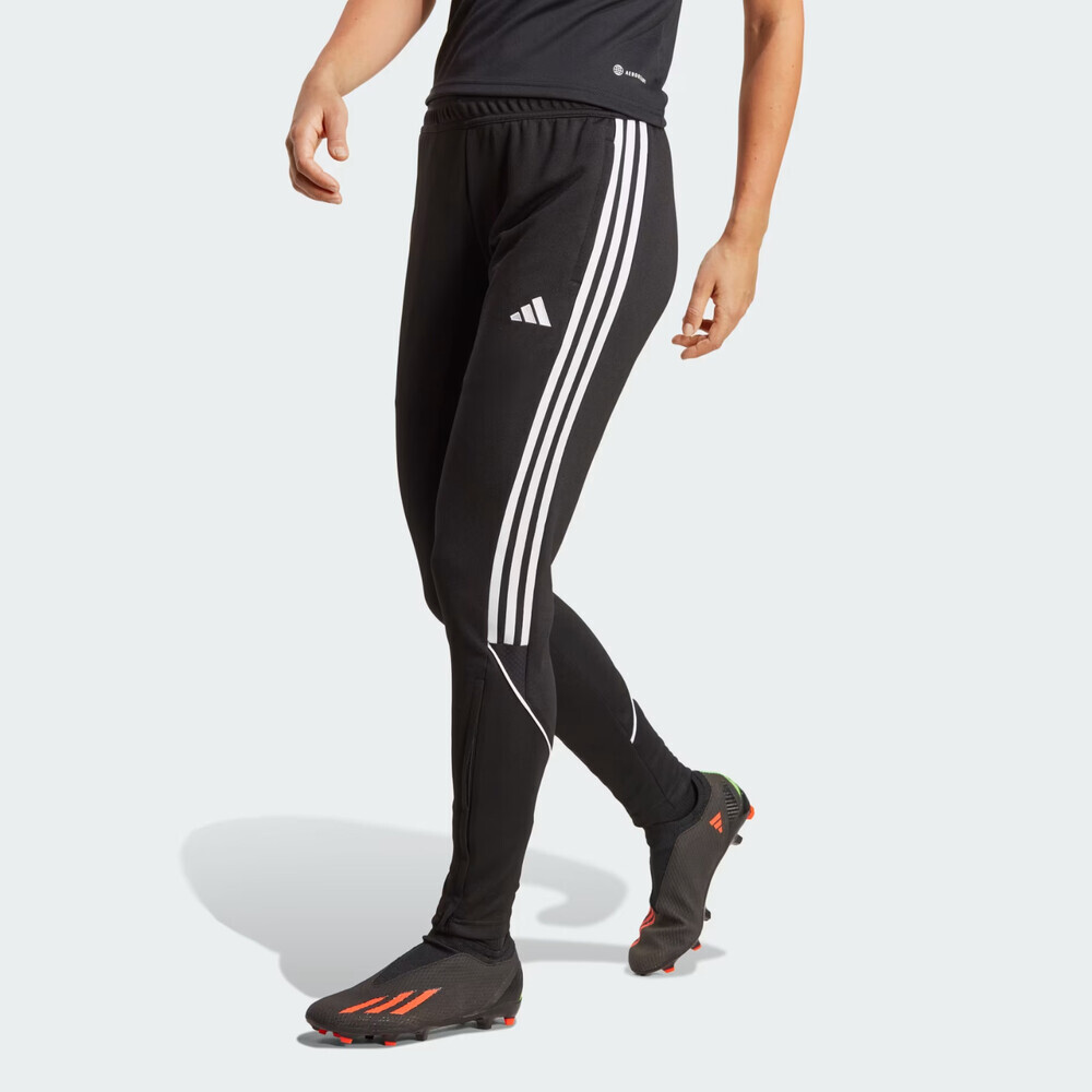 Adidas Tiro 23 League Pants Women's Small Black Ankle Zip Elastic Waist KFC44